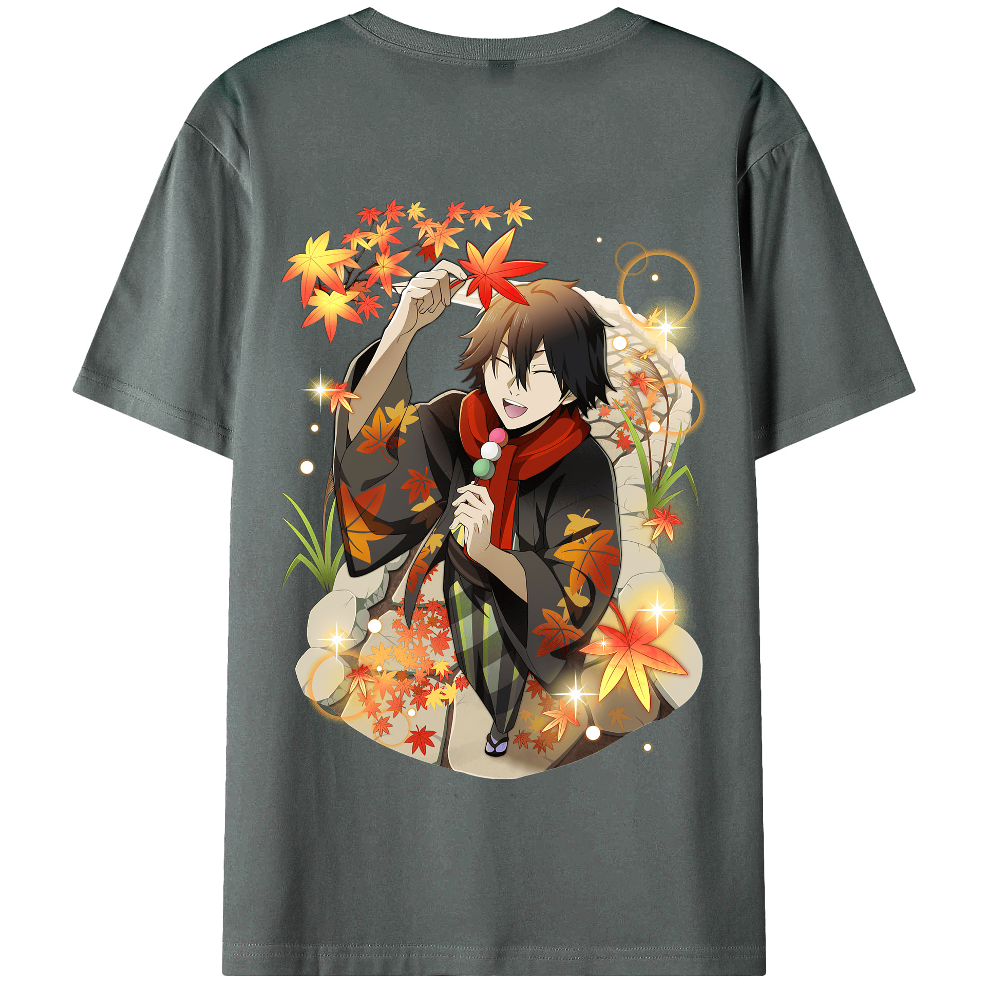 （画像用） 文豪ストレイドッグス Bungo Stray Dogs 綿100％半袖Tシャツ（背面プリント）